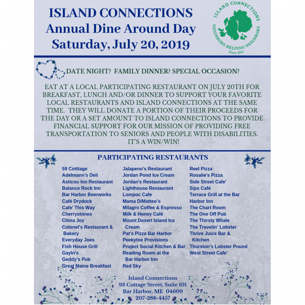 Dine Around Day 2019 Island Connections